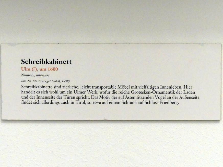 Schreibkabinett, Linz, Oberösterreichisches Landesmuseum, Renaissance und Manierismus, um 1600, Bild 2/2