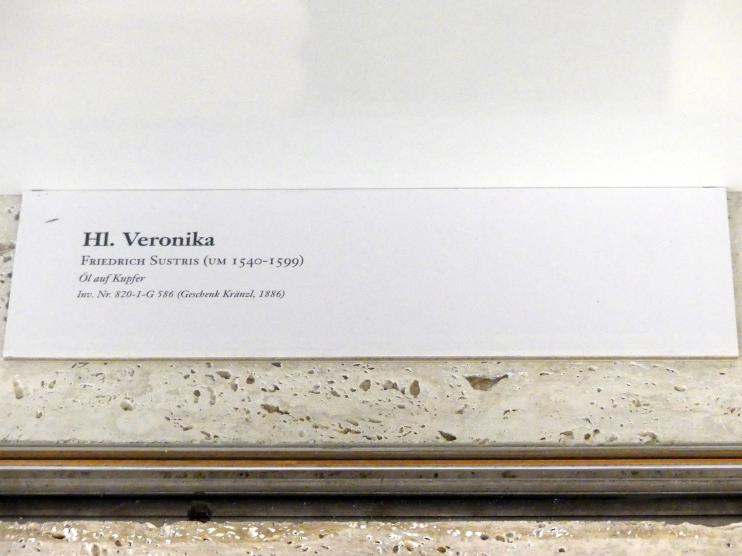 Friedrich Sustris (Undatiert), Hl. Veronika, Linz, Oberösterreichisches Landesmuseum, Renaissance und Manierismus, Undatiert, Bild 2/2