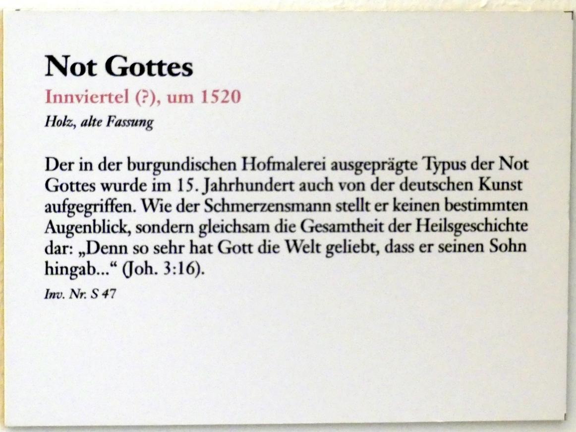 Not Gottes, Linz, Oberösterreichisches Landesmuseum, Die Kunst der Donauschule, um 1520, Bild 3/3