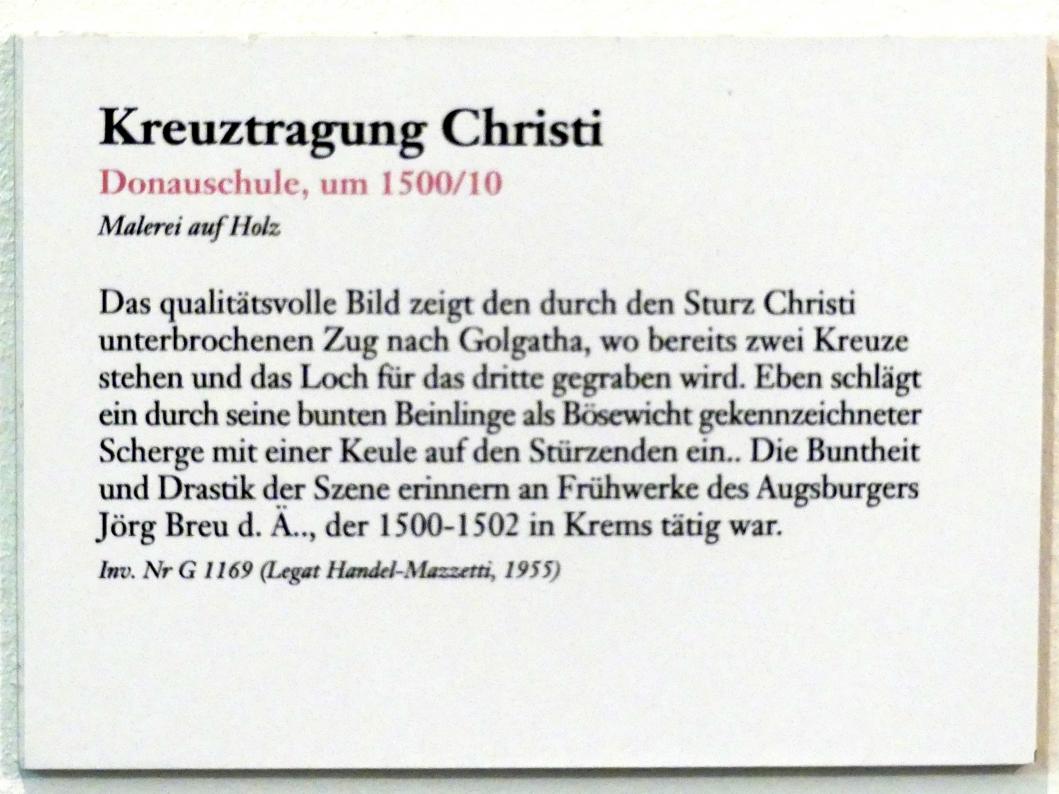 Kreuztragung Christi, Linz, Oberösterreichisches Landesmuseum, Kunst und Glaube im Spätmittelalter, um 1500–1510, Bild 2/2