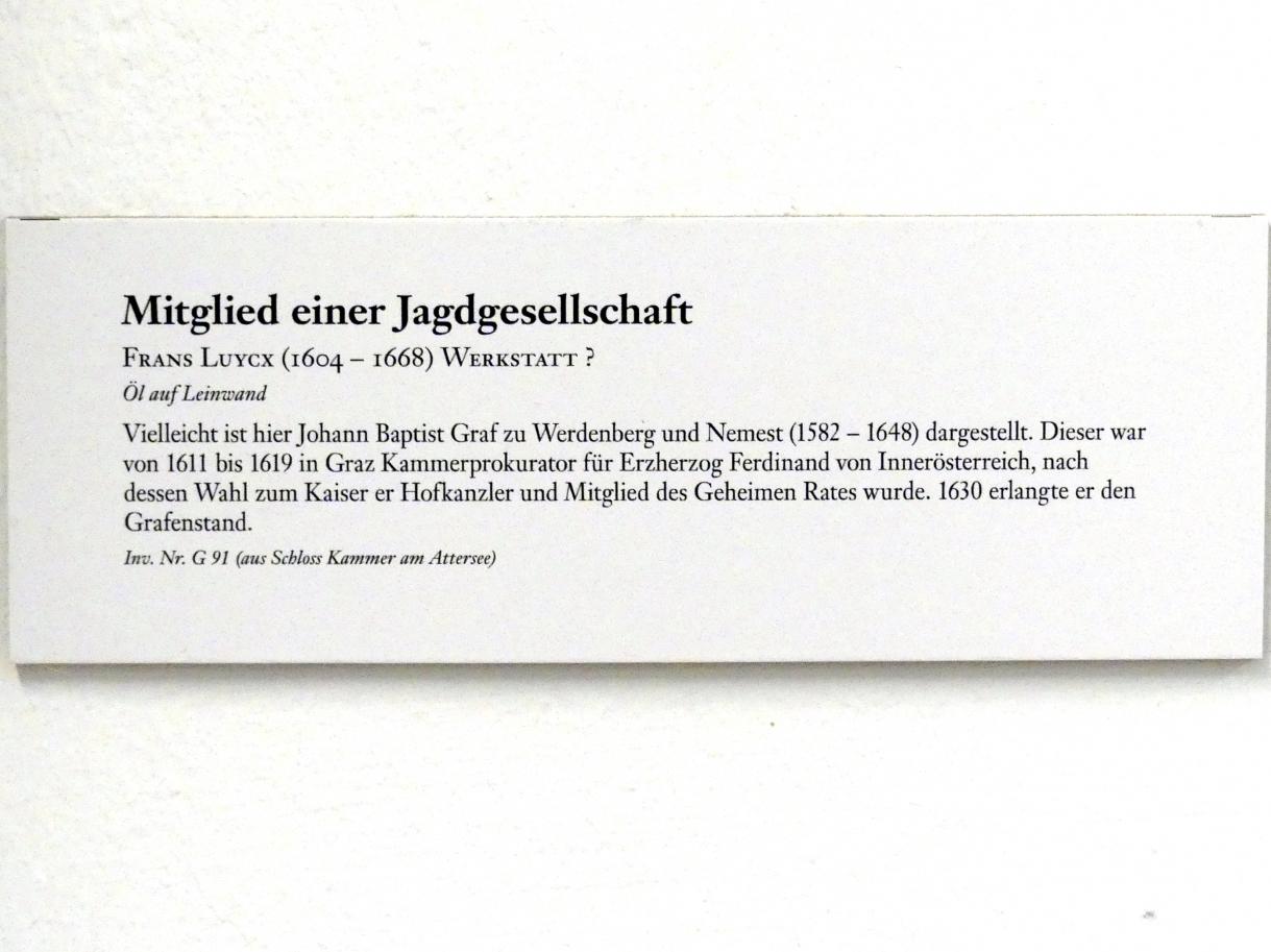 Mitglied einer Jagdgesellschaft, Linz, Oberösterreichisches Landesmuseum, Welt der Männer - Welt der Frauen, Undatiert, Bild 2/2