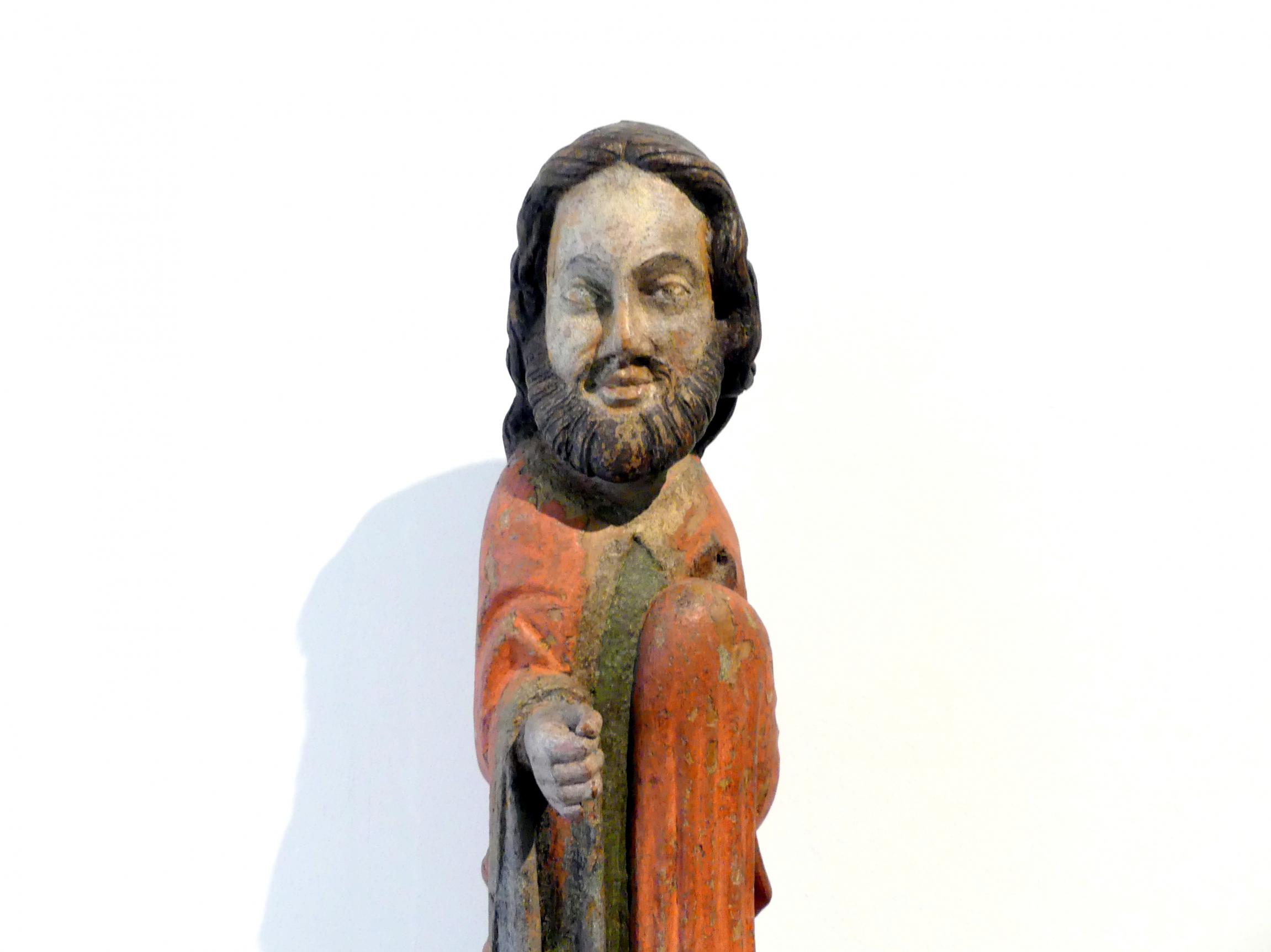 Christus oder Apostel, Hohenfurth (Vyšší Brod), Zisterzienser-Abtei, jetzt Linz, Oberösterreichisches Landesmuseum, Von der Romanik zur Spätgotik, Beginn 14. Jhd., Bild 2/3