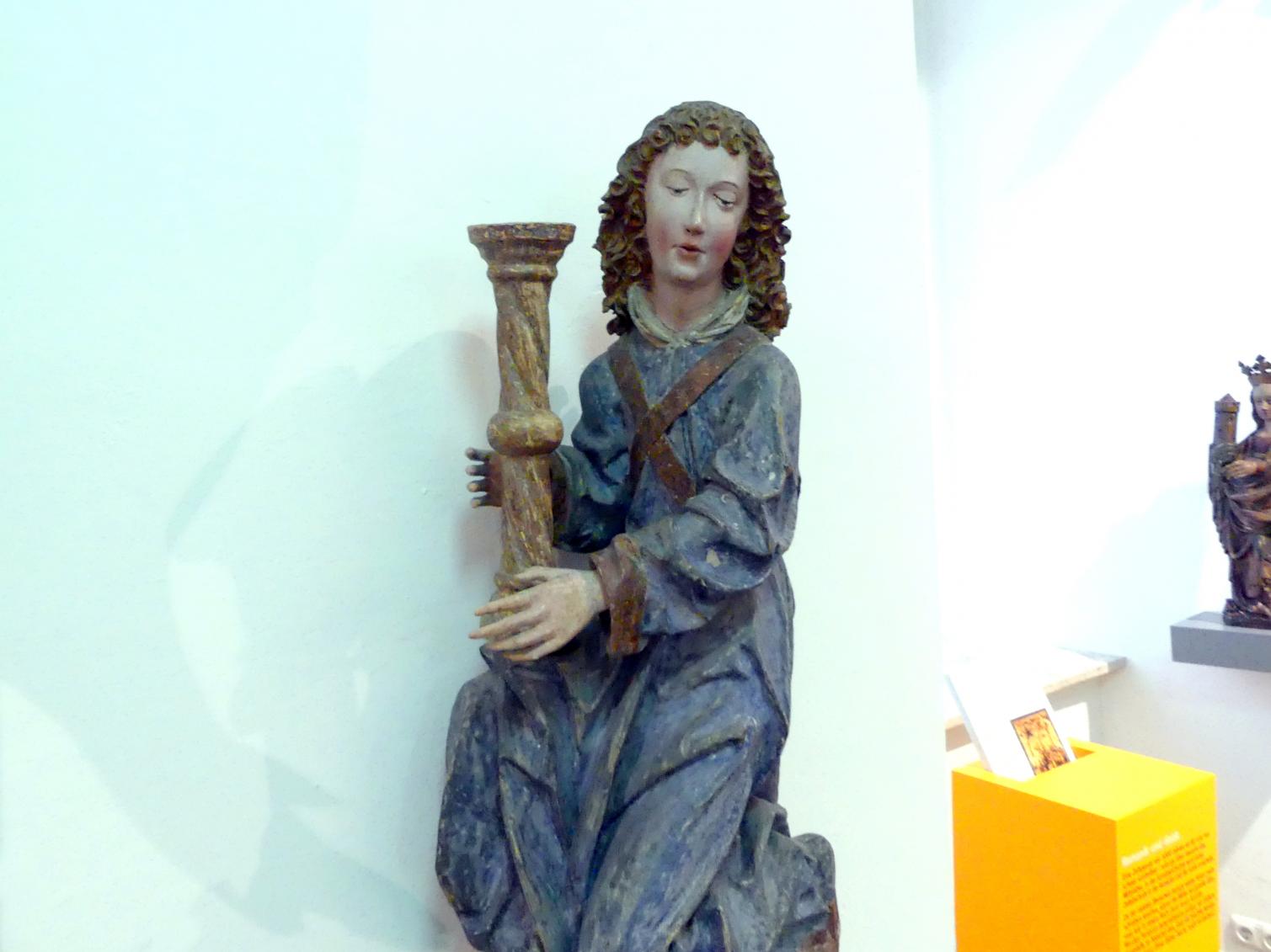 Leuchterengel, Bad Aussee, Filialkirche St. Leonhard, jetzt Linz, Oberösterreichisches Landesmuseum, Von der Romanik zur Spätgotik, um 1480–1490, Bild 5/6