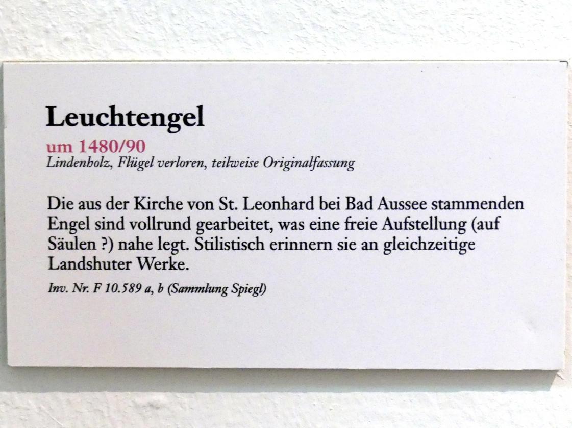 Leuchterengel, Bad Aussee, Filialkirche St. Leonhard, jetzt Linz, Oberösterreichisches Landesmuseum, Von der Romanik zur Spätgotik, um 1480–1490, Bild 6/6