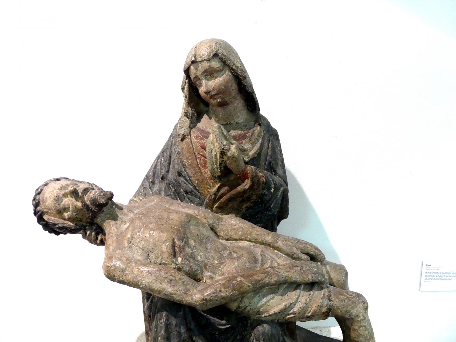 Pietà, Linz, Oberösterreichisches Landesmuseum, Von der Romanik zur Spätgotik, um 1410–1420, Bild 2/3