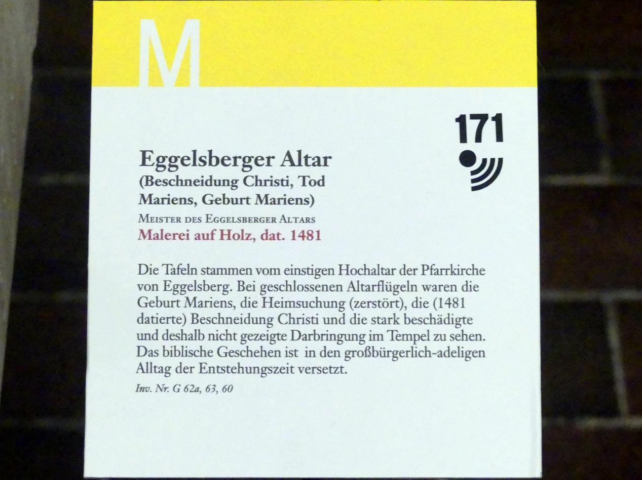 Meister des Eggelsberger Altars (1481), Eggelsberger Altar, Eggelsberg, Pfarrkirche Mariä Himmelfahrt, jetzt Linz, Oberösterreichisches Landesmuseum, Blüte der Spätgotik, 1481, Bild 4/4