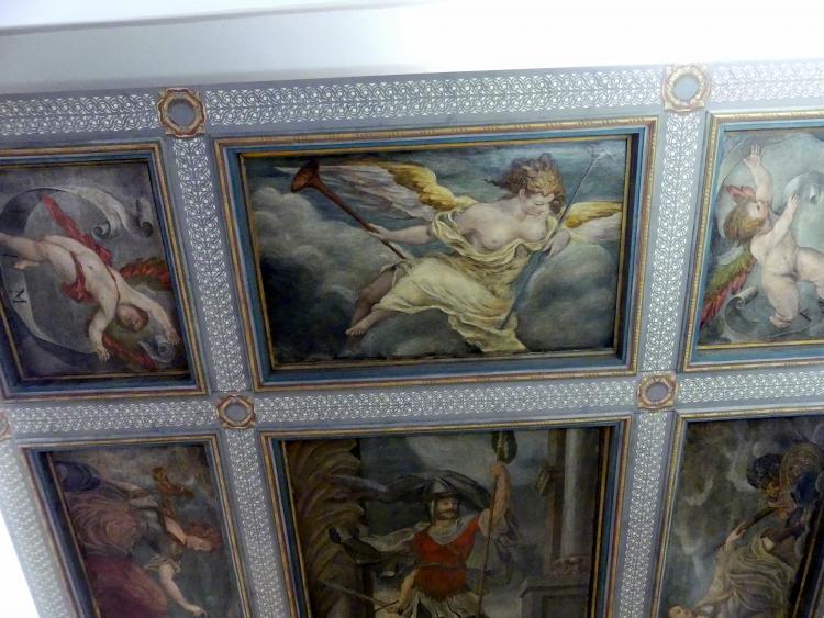 Decke aus Schloss Hartheim, Alkoven, Schloss Hartheim, jetzt Linz, Oberösterreichisches Landesmuseum, Kunstkabinett, um 1600, Bild 2/13