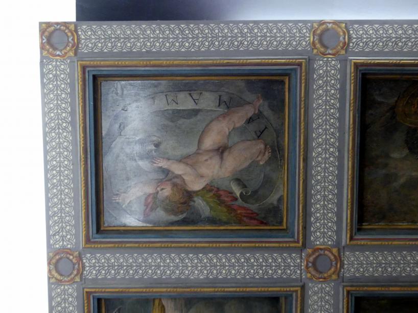 Decke aus Schloss Hartheim, Alkoven, Schloss Hartheim, jetzt Linz, Oberösterreichisches Landesmuseum, Kunstkabinett, um 1600, Bild 5/13