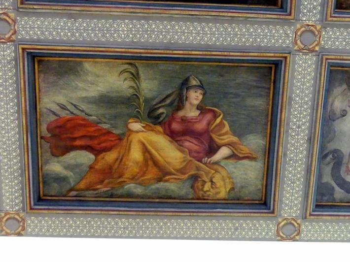 Decke aus Schloss Hartheim, Alkoven, Schloss Hartheim, jetzt Linz, Oberösterreichisches Landesmuseum, Kunstkabinett, um 1600, Bild 11/13
