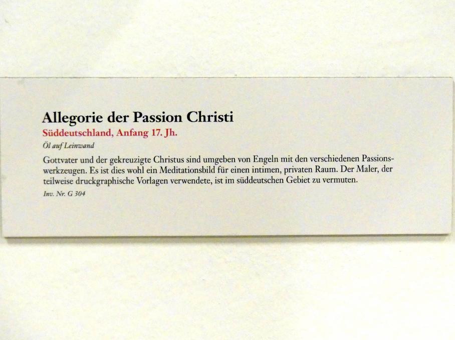 Allegorie der Passion Christi, Linz, Oberösterreichisches Landesmuseum, Barocke Glaubenswelt, Beginn 17. Jhd., Bild 2/2