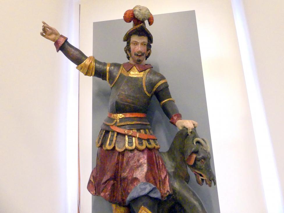 Hl. Georg, Linz, Oberösterreichisches Landesmuseum, Barocke Glaubenswelt, 2. Viertel 17. Jhd., Bild 2/3