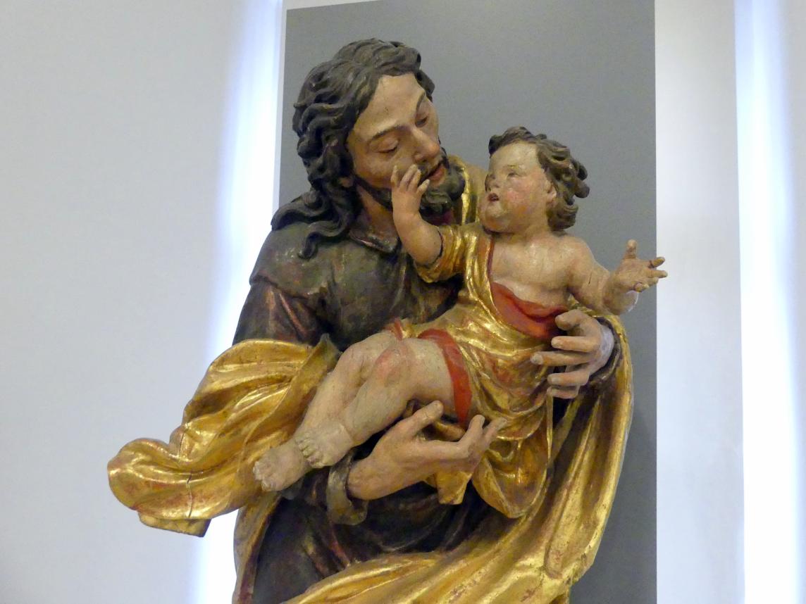 Thomas Schwanthaler (1673–1695), Hl. Josef mit dem Christuskind, Linz, Karmelitenkirche, jetzt Linz, Oberösterreichisches Landesmuseum, Barocke Glaubenswelt, Undatiert, Bild 2/4