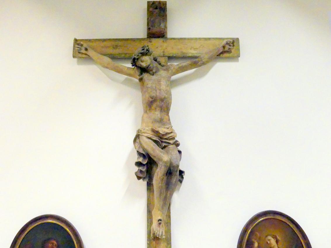 Kruzifix, Linz, Oberösterreichisches Landesmuseum, Barocke Glaubenswelt, Letztes Viertel 17. Jhd., Bild 2/3