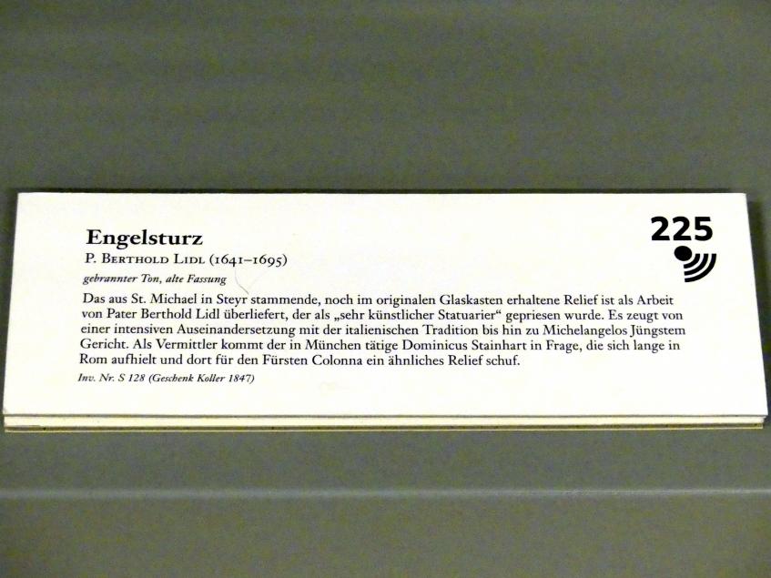 Berthold Lidl (Undatiert), Engelsturz, Steyr, Pfarrkirche St. Michael, jetzt Linz, Oberösterreichisches Landesmuseum, Barocke Glaubenswelt, Undatiert, Bild 2/2