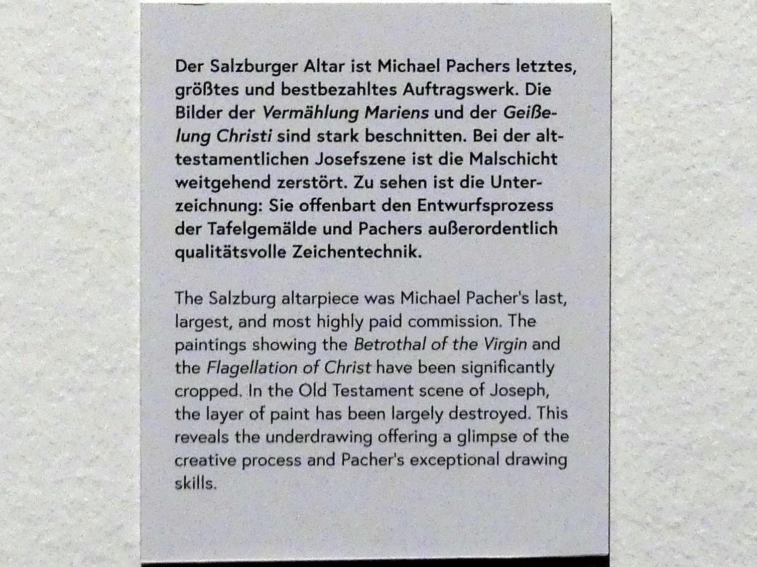 Michael Pacher (1461–1497), Geißelung Christi, Salzburg, Franziskanerkloster, Franziskanerkirche Zu Unserer Lieben Frau, jetzt Wien, Museum Oberes Belvedere, Saal 7, vor 1497, Bild 3/3