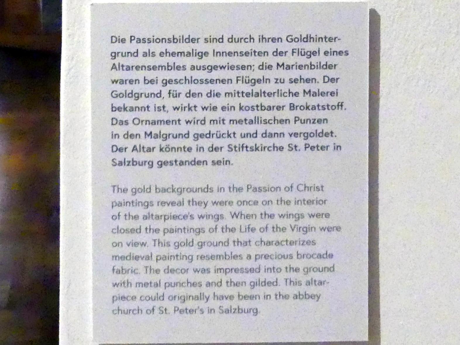 Rueland Frueauf der Ältere (1490–1501), Der Salzburger Altar, ehem. Innenseite (Passionsszenen), Salzburg, Stift Sankt Peter, jetzt Wien, Museum Oberes Belvedere, Saal 7, um 1490–1491, Bild 7/7