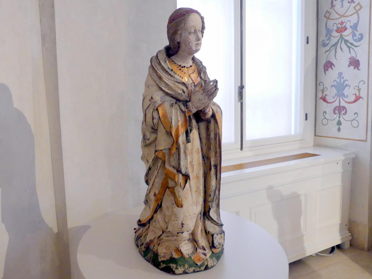 Kniende Maria, Wien, Museum Oberes Belvedere, Saal 8, um 1430–1440, Bild 3/5