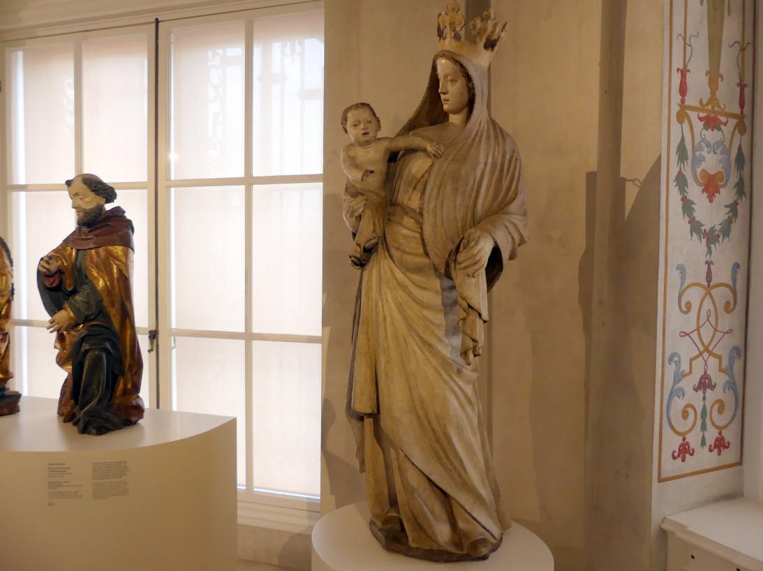 Wiener Michaelermeister (1360), Madonna vom Sonntagberg, Seitenstetten, Benediktinerabtei, jetzt Wien, Museum Oberes Belvedere, Saal 8, um 1360, Bild 2/4