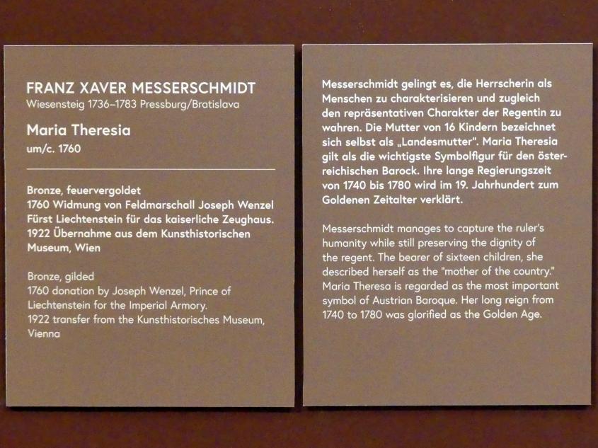 Franz Xaver Messerschmidt (1760–1778), Maria Theresia, Wien, Museum Oberes Belvedere, Saal 13, um 1760, Bild 5/5