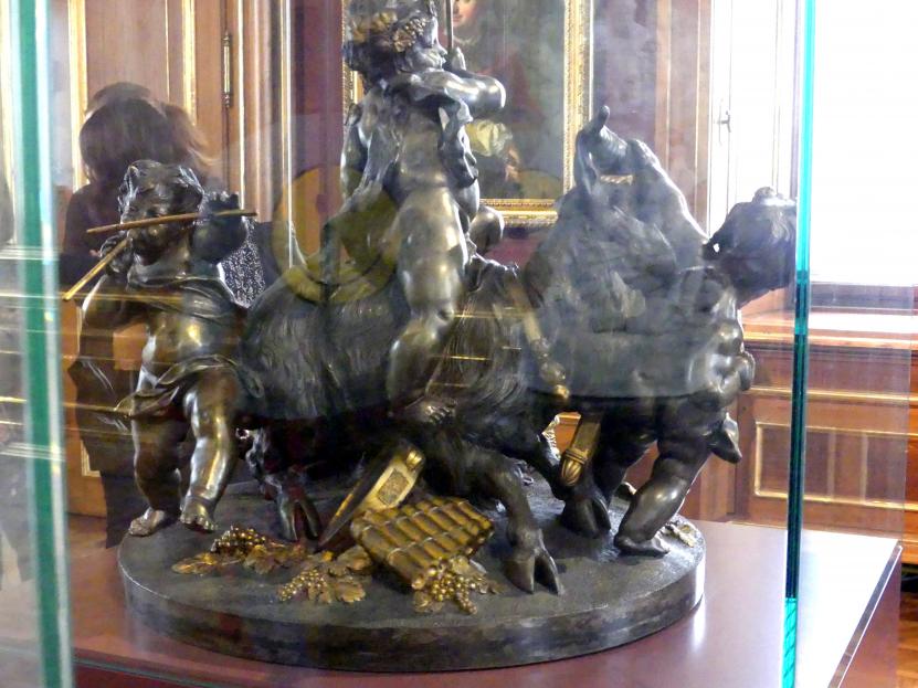 Viktor Oskar Tilgner (1874–1890), Tafelaufsatz: Ziegenbock mit Amoretten, Wien, Museum Oberes Belvedere, Saal 13, um 1890, Bild 2/3