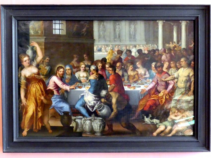 Johannes Rottenhammer der Ältere (1595–1604), Hochzeit zu Kanaa, Augsburg, Deutsche Barockgalerie im Schaezlerpalais, Saal 12 - Meisterwerke des 17. und 18. Jahrhunderts, Undatiert
