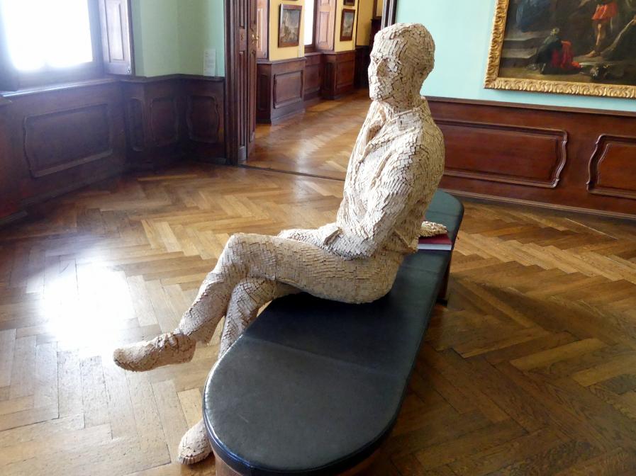 Matthias Rodach (2018), Finally, nothing to do, Augsburg, Deutsche Barockgalerie im Schaezlerpalais, Saal 14 - Johann Heinrich Schönfeld, 2018, Bild 3/3