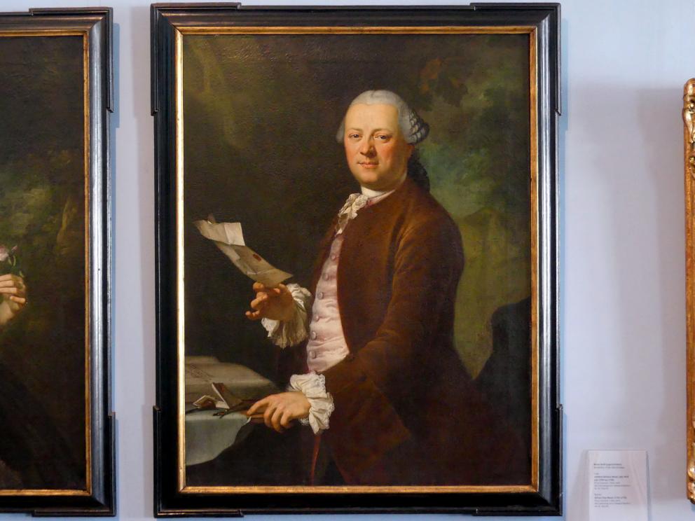 Anton Graff (1761–1807), Johann Elias Mayer (1722 - 1772), Augsburg, Deutsche Barockgalerie im Schaezlerpalais, Saal 21 - Das höfische und bürgerliche Porträt, um 1760–1770