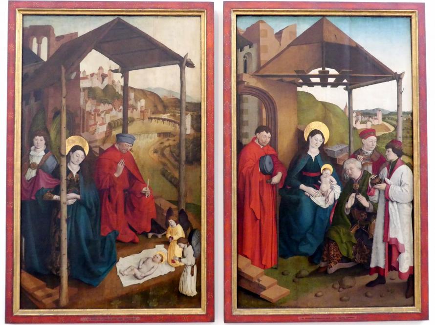 Meister der Landsberger Geburt Christi (1465), Geburt Christi, Augsburg, Staatsgalerie in der ehem. Katharinenkirche, Saal 2, um 1460–1470, Bild 2/4