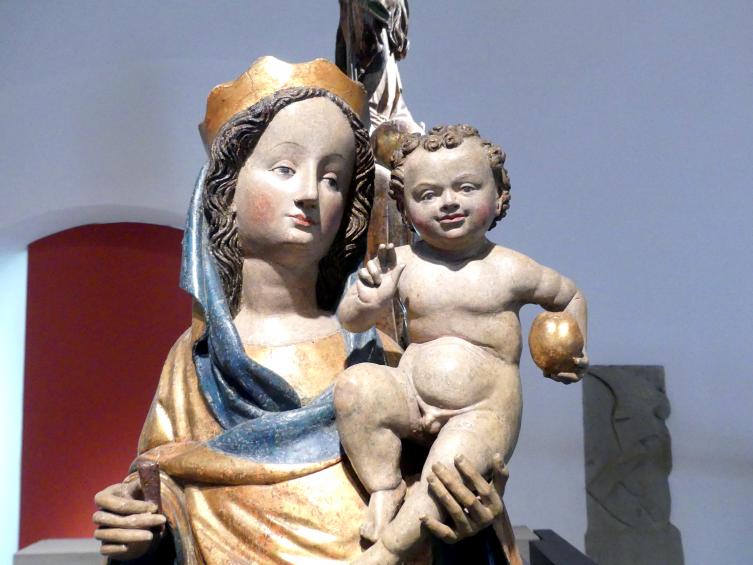 Meister von Seeon (Werkstatt) (1432), Muttergottes auf der Mondsichel, Schwäbisch Hall, Johanniterkirche, Alte Meister in der Sammlung Würth, um 1430–1435, Bild 2/3