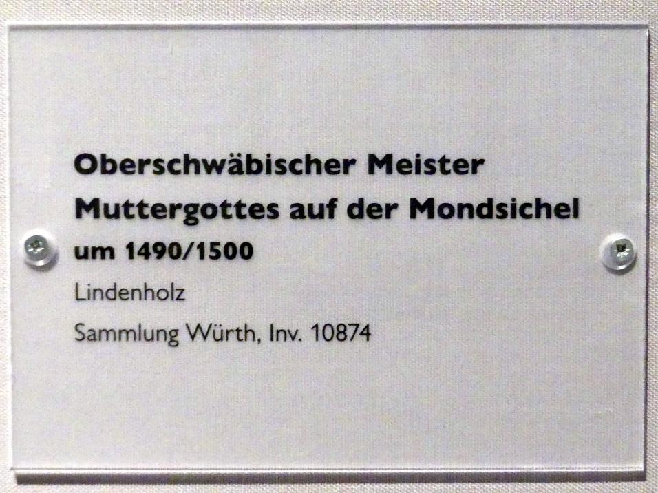 Muttergottes auf der Mondsichel, Schwäbisch Hall, Johanniterkirche, Alte Meister in der Sammlung Würth, um 1490–1500, Bild 6/6
