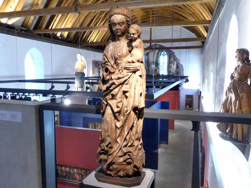 Meister von Osnabrück (Werkstatt) (1495), Maria mit Kind (sog. Winser Madonna), Schwäbisch Hall, Johanniterkirche, Alte Meister in der Sammlung Würth, Ende 15. Jhd., Bild 2/5