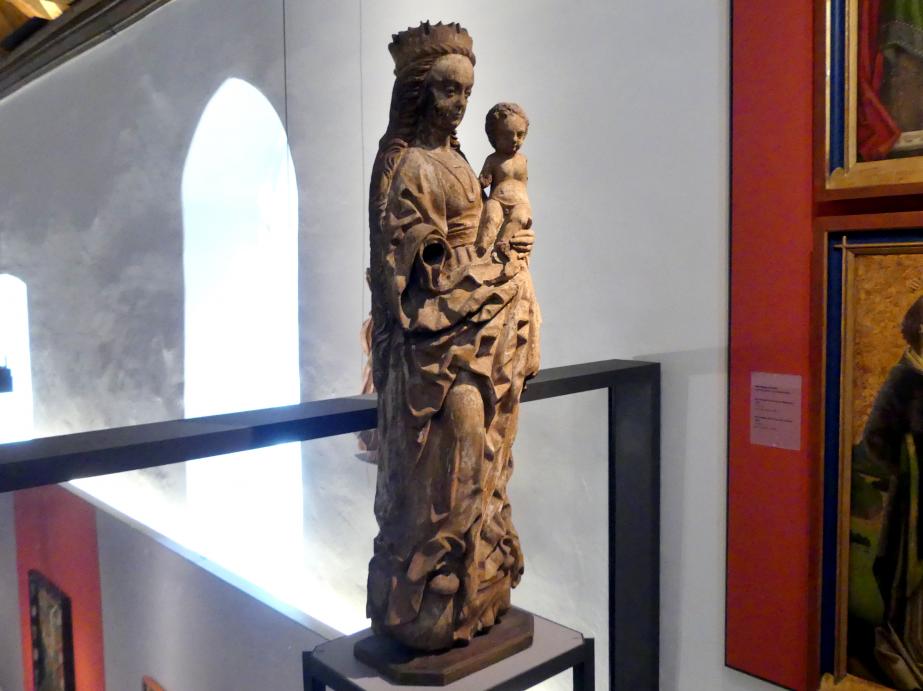 Meister von Osnabrück (Werkstatt) (1495), Maria mit Kind (sog. Winser Madonna), Schwäbisch Hall, Johanniterkirche, Alte Meister in der Sammlung Würth, Ende 15. Jhd., Bild 3/5