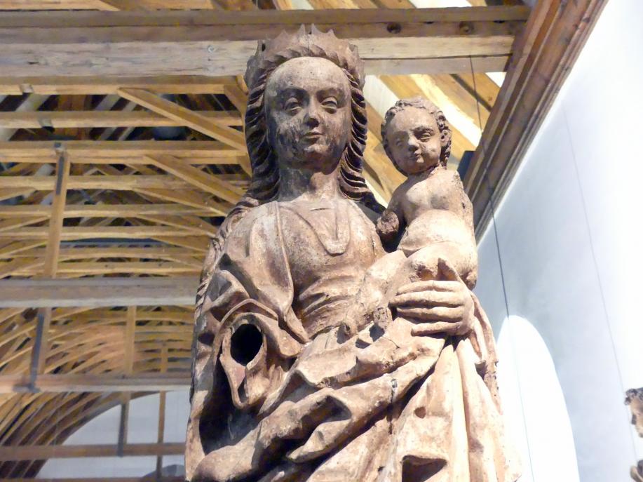 Meister von Osnabrück (Werkstatt) (1495), Maria mit Kind (sog. Winser Madonna), Schwäbisch Hall, Johanniterkirche, Alte Meister in der Sammlung Würth, Ende 15. Jhd., Bild 4/5