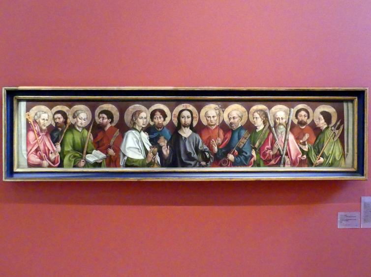 Hans Haider (Werkstatt) (1500): Predella mit Christus und den zwölf Aposteln, 1500