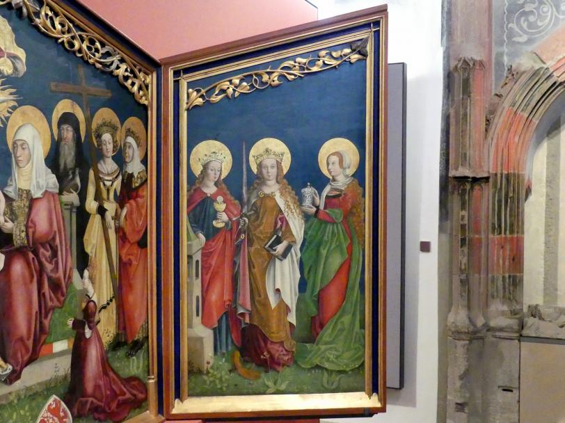 Meister mit dem Stieglitz (1509), Annenaltar: Mitteltafel, Schwäbisch Hall, Johanniterkirche, Alte Meister in der Sammlung Würth, 1509, Bild 3/5