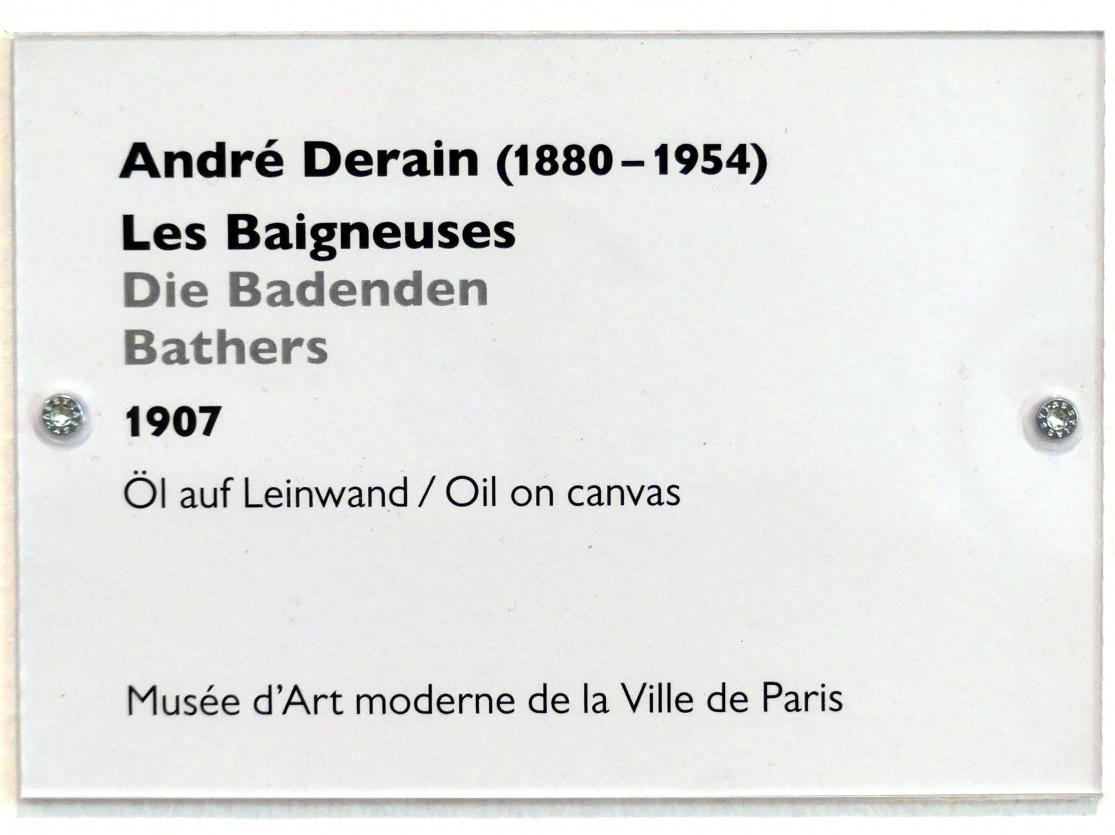 André Derain (1904–1944), Die Badenden, Schwäbisch Hall, Kunsthalle Würth, Ausstellung "Das Musée d'Art moderne de la Ville de Paris zu Gast in der Kunsthalle Würth" vom 15.04.-15.09.2019, 1907, Bild 2/2