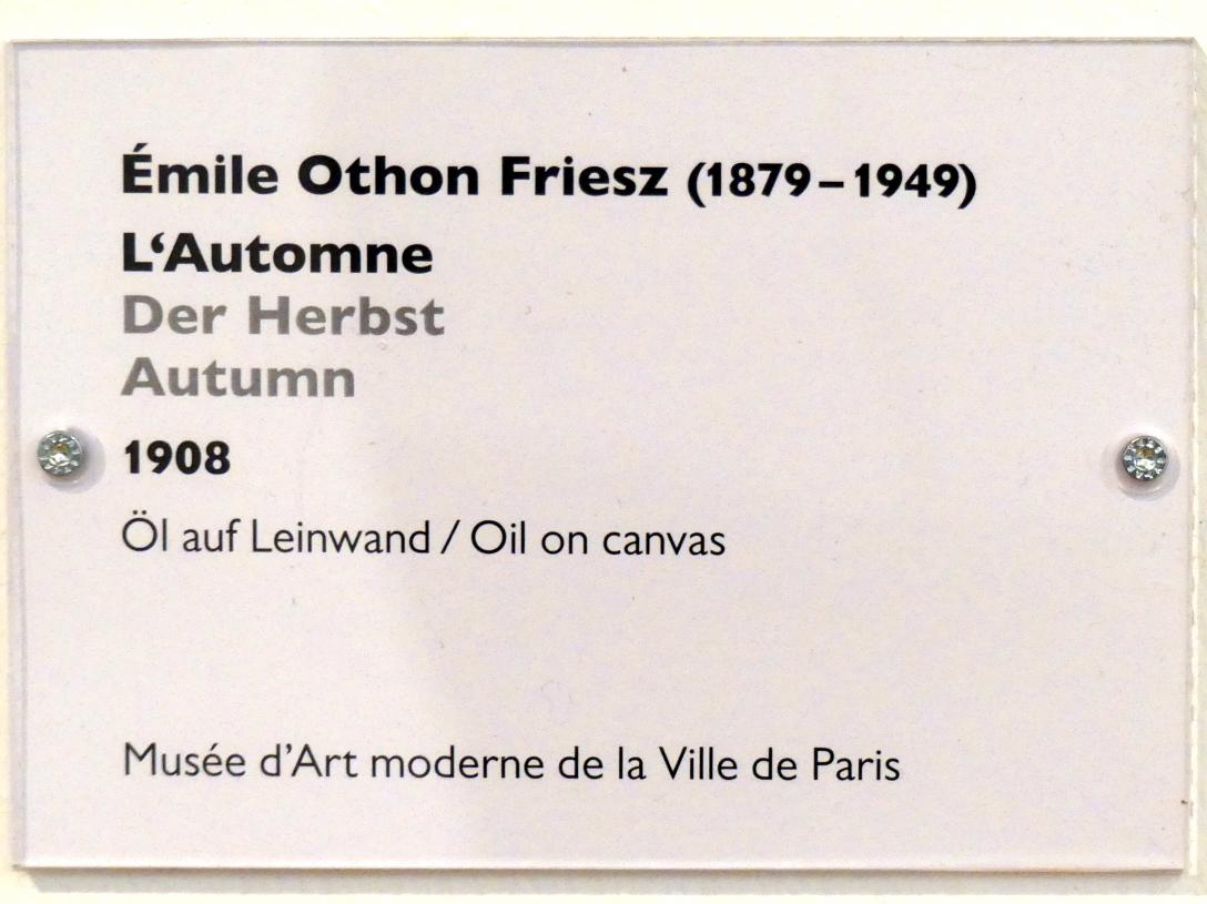 Othon Friesz (1905–1933), Der Herbst, Schwäbisch Hall, Kunsthalle Würth, Ausstellung "Das Musée d'Art moderne de la Ville de Paris zu Gast in der Kunsthalle Würth" vom 15.04.-15.09.2019, 1908, Bild 2/2