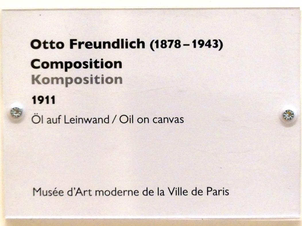 Otto Freundlich (1910–1939), Komposition, Schwäbisch Hall, Kunsthalle Würth, Ausstellung "Das Musée d'Art moderne de la Ville de Paris zu Gast in der Kunsthalle Würth" vom 15.04.-15.09.2019, 1911, Bild 2/2