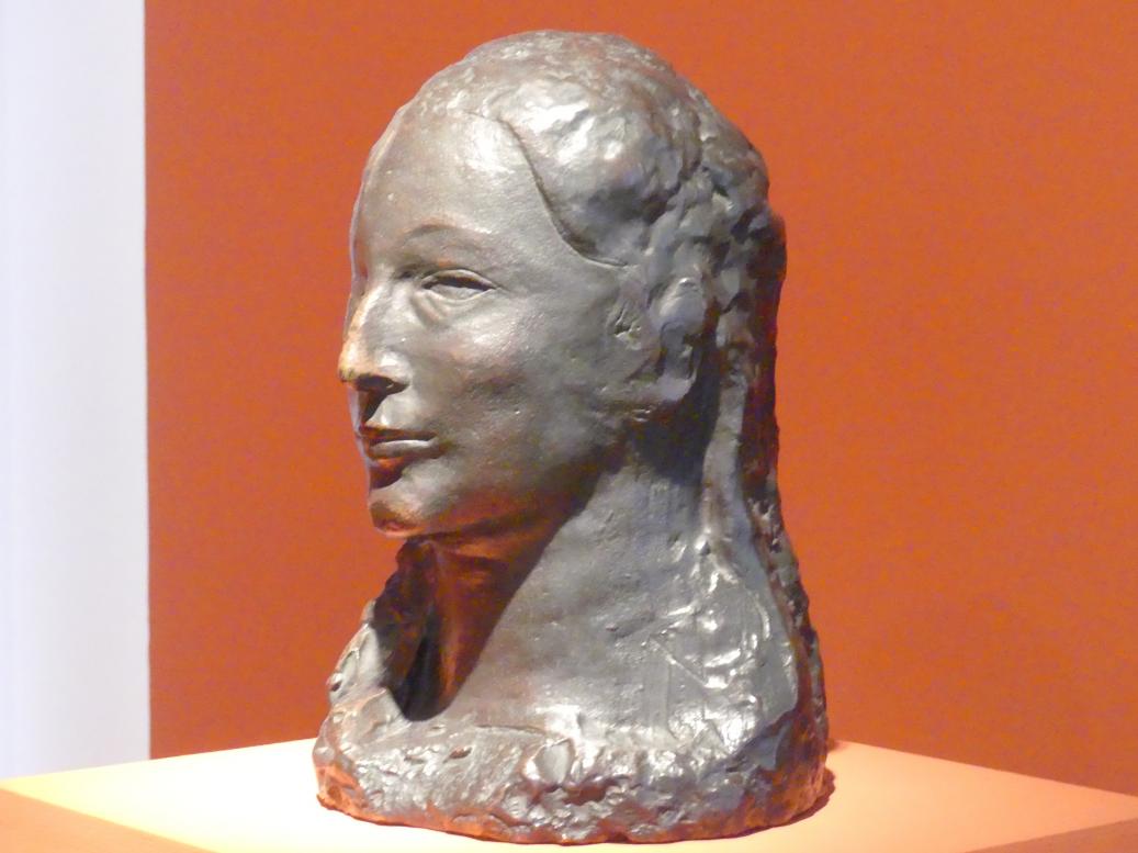 Pablo Picasso (1897–1972), Frauenkopf (Fernande), Schwäbisch Hall, Kunsthalle Würth, Ausstellung "Das Musée d'Art moderne de la Ville de Paris zu Gast in der Kunsthalle Würth" vom 15.04.-15.09.2019, 1906, Bild 2/5