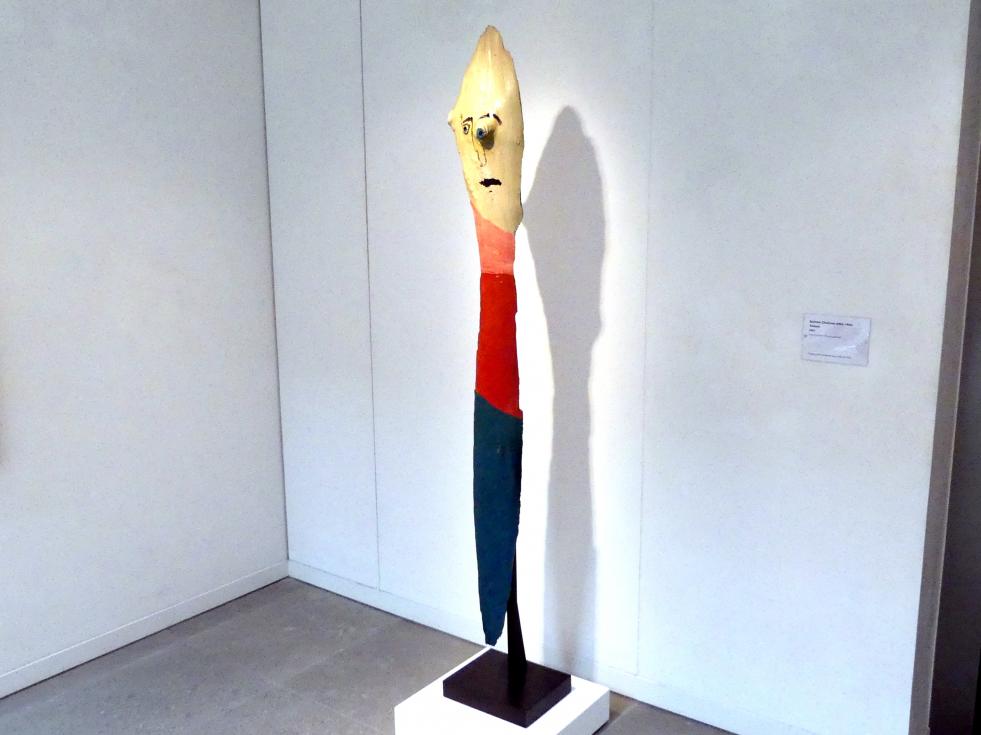 Gaston Chaissac (1961–1962), Totem, Schwäbisch Hall, Kunsthalle Würth, Ausstellung "Das Musée d'Art moderne de la Ville de Paris zu Gast in der Kunsthalle Würth" vom 15.04.-15.09.2019, 1962, Bild 2/4