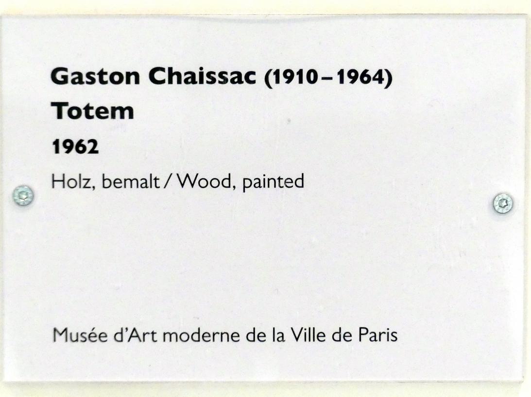 Gaston Chaissac (1961–1962), Totem, Schwäbisch Hall, Kunsthalle Würth, Ausstellung "Das Musée d'Art moderne de la Ville de Paris zu Gast in der Kunsthalle Würth" vom 15.04.-15.09.2019, 1962, Bild 4/4