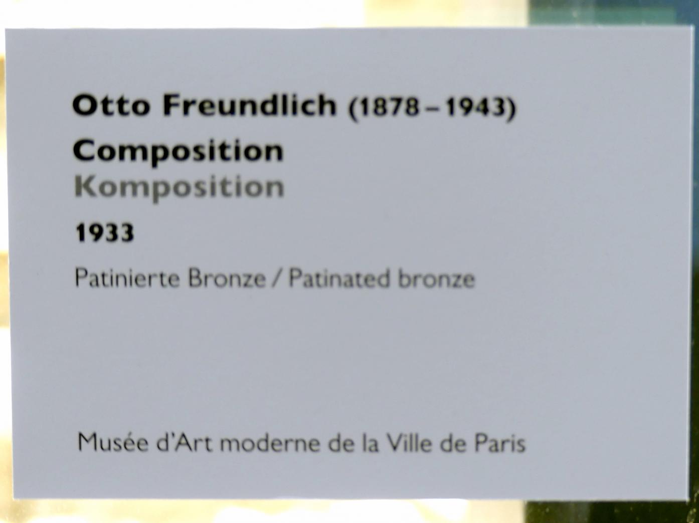 Otto Freundlich (1910–1939), Komposition, Schwäbisch Hall, Kunsthalle Würth, Ausstellung "Das Musée d'Art moderne de la Ville de Paris zu Gast in der Kunsthalle Würth" vom 15.04.-15.09.2019, 1933, Bild 4/4