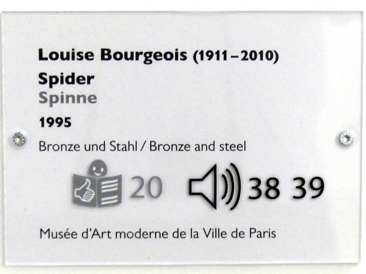 Louise Bourgeois (1947–2007), Spinne, Schwäbisch Hall, Kunsthalle Würth, Ausstellung "Das Musée d'Art moderne de la Ville de Paris zu Gast in der Kunsthalle Würth" vom 15.04.-15.09.2019, 1995, Bild 5/5