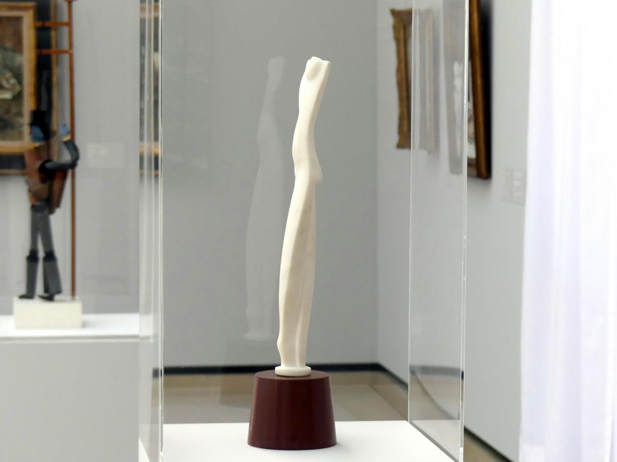 Alexander Archipenko (1914–1922), Flacher Torso, Stuttgart, Staatsgalerie, Internationale Malerei und Skulptur 3, 1914, Bild 3/4