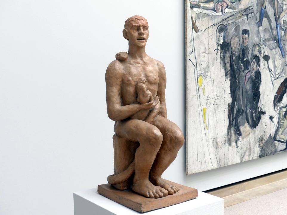Max Beckmann (1905–1950), Adam und Eva, Stuttgart, Staatsgalerie, Internationale Malerei und Skulptur 6, 1936, Bild 3/4