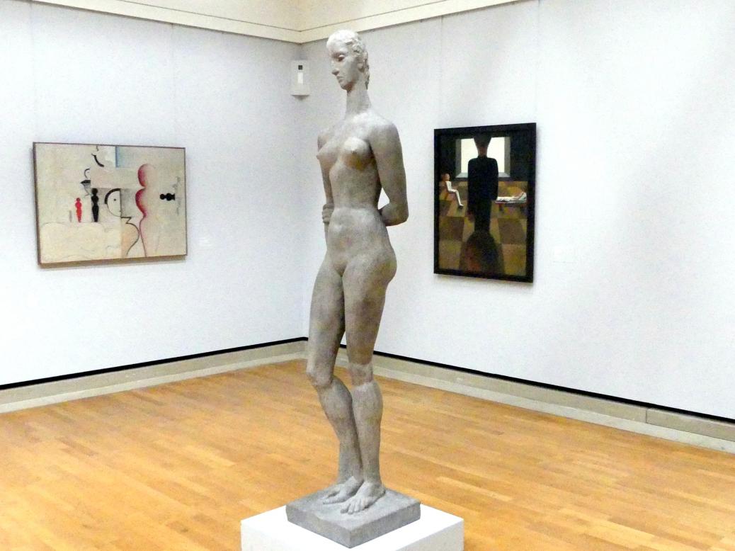 Wilhelm Lehmbruck (1909–1918), Die große Sinnende, Stuttgart, Staatsgalerie, Internationale Malerei und Skulptur 8, 1913–1914, Bild 3/6