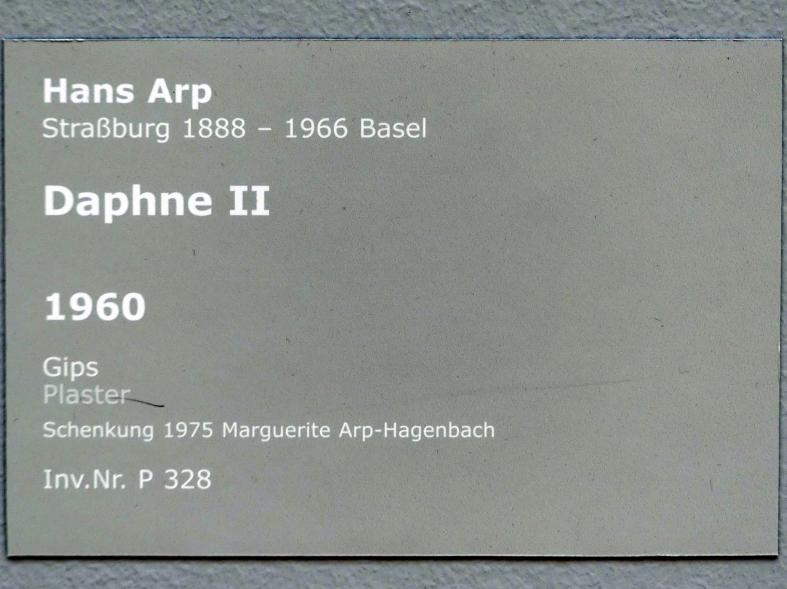 Hans (Jean) Arp (1914–1965), Daphne II, Stuttgart, Staatsgalerie, Internationale Malerei und Skulptur 10, 1960, Bild 4/4