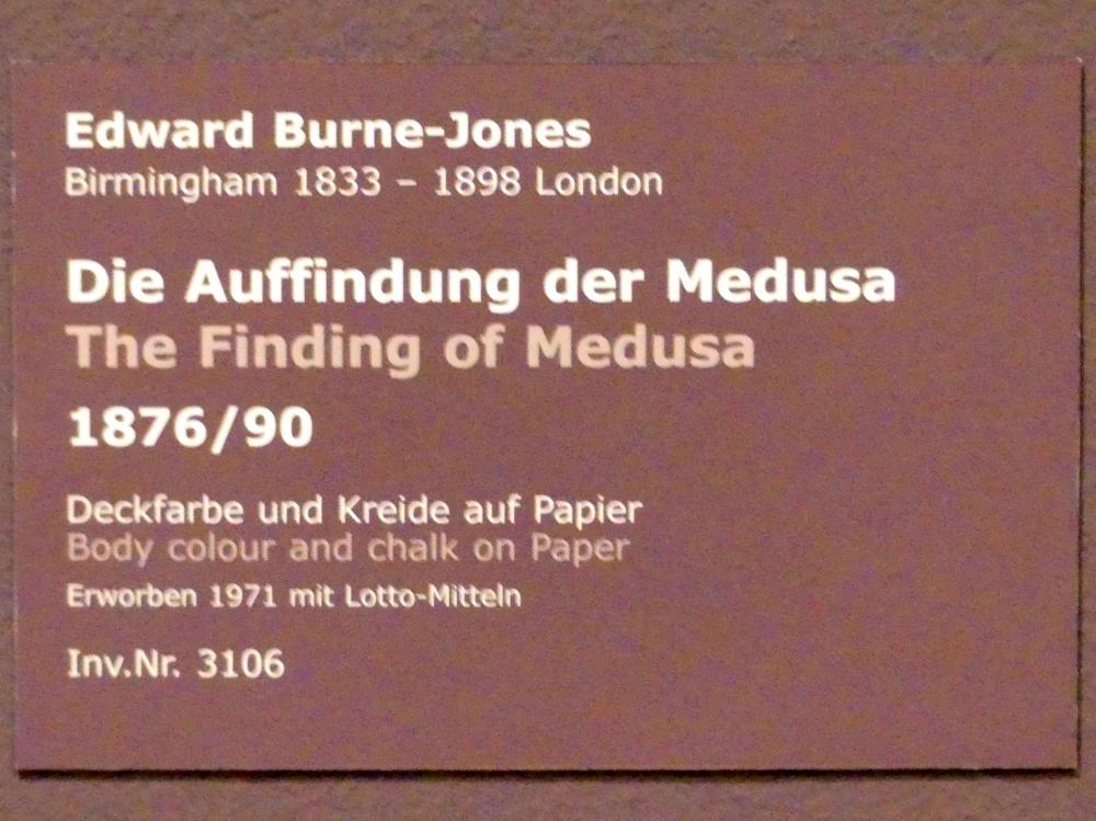 Edward Burne-Jones (1877–1892), Die Auffindung der Medusa, Stuttgart, Staatsgalerie, Europäische Malerei und Skulptur 1, 1876–1890, Bild 2/2