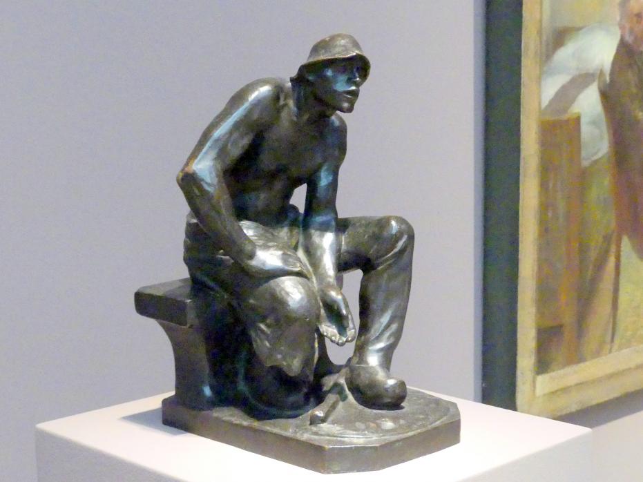 Constantin Meunier (1884–1897), Rastender Puddler, Stuttgart, Staatsgalerie, Europäische Malerei und Skulptur 3, 1894, Bild 2/4