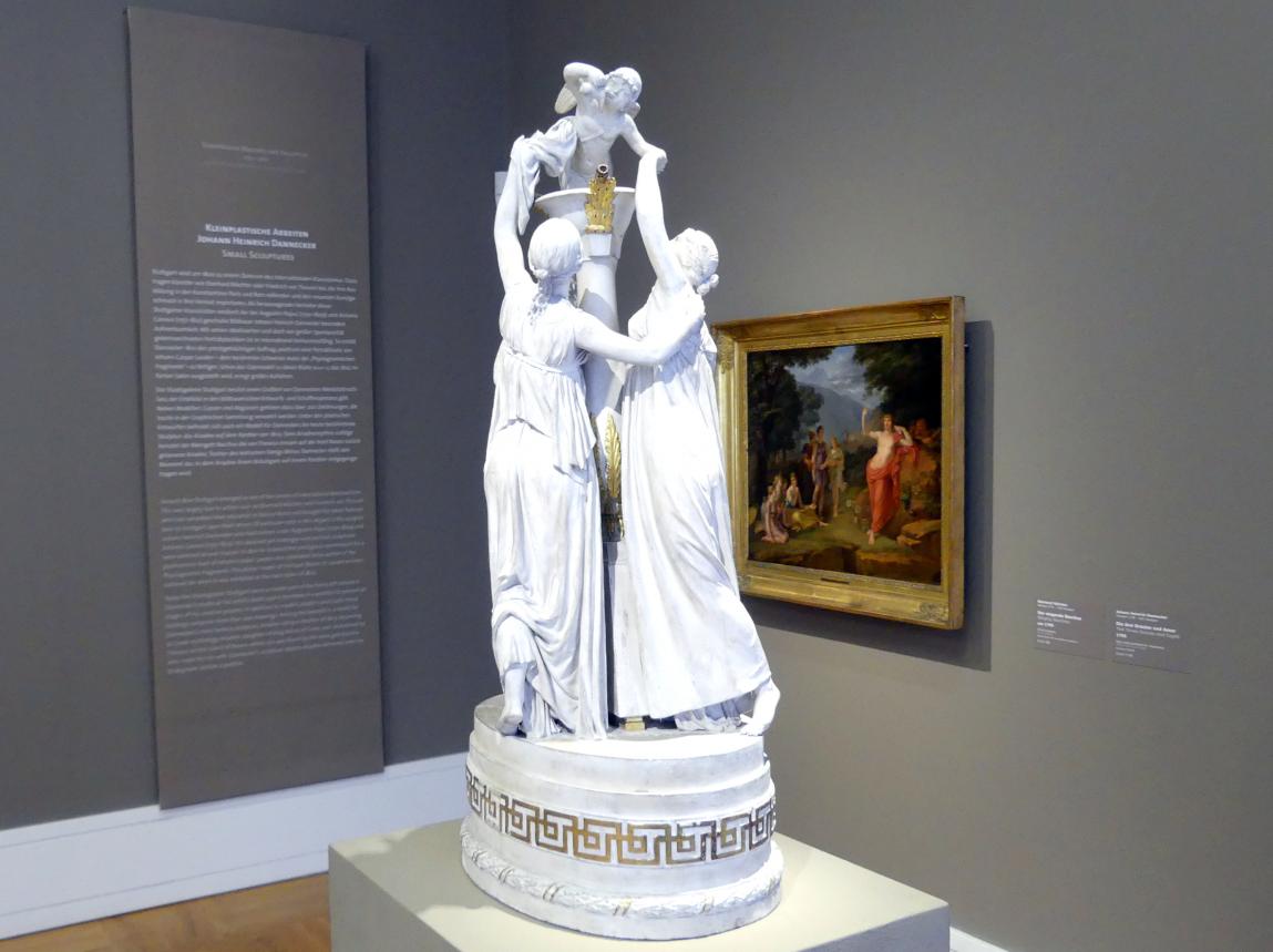 Johann Heinrich Dannecker (1787–1819), Die drei Grazien und Amor, Stuttgart, Staatsgalerie, Europäische Malerei und Skulptur 7, 1795, Bild 2/4